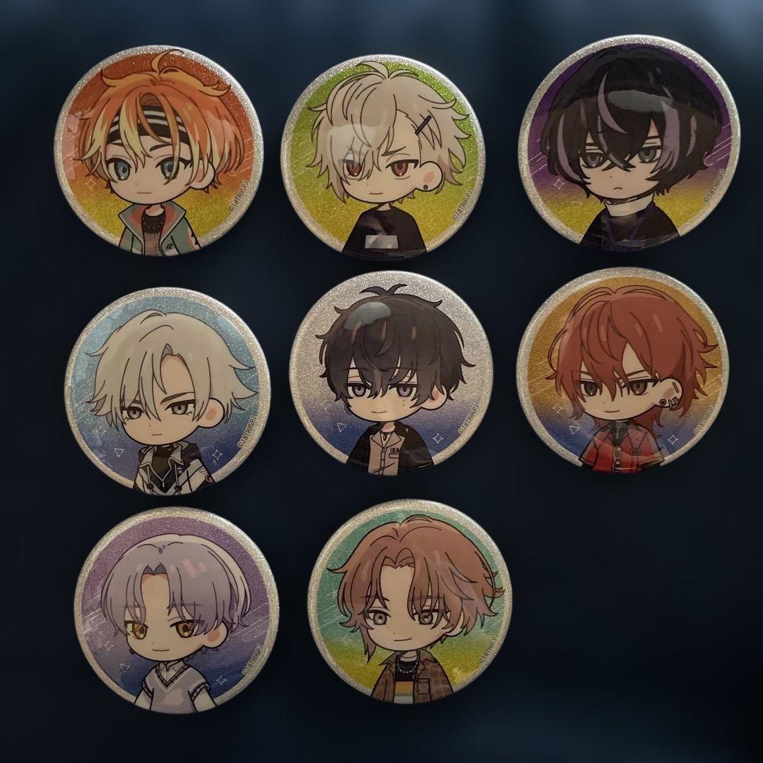 エイトリ 18TRIP PROJECT トレーディンググリッター缶バッジ 8種