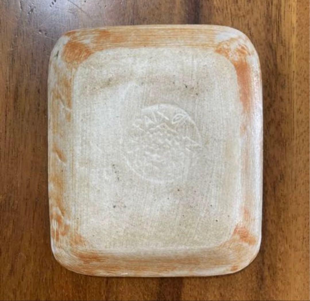 鹿児島睦 スクエア 小皿 約13×11㎝
