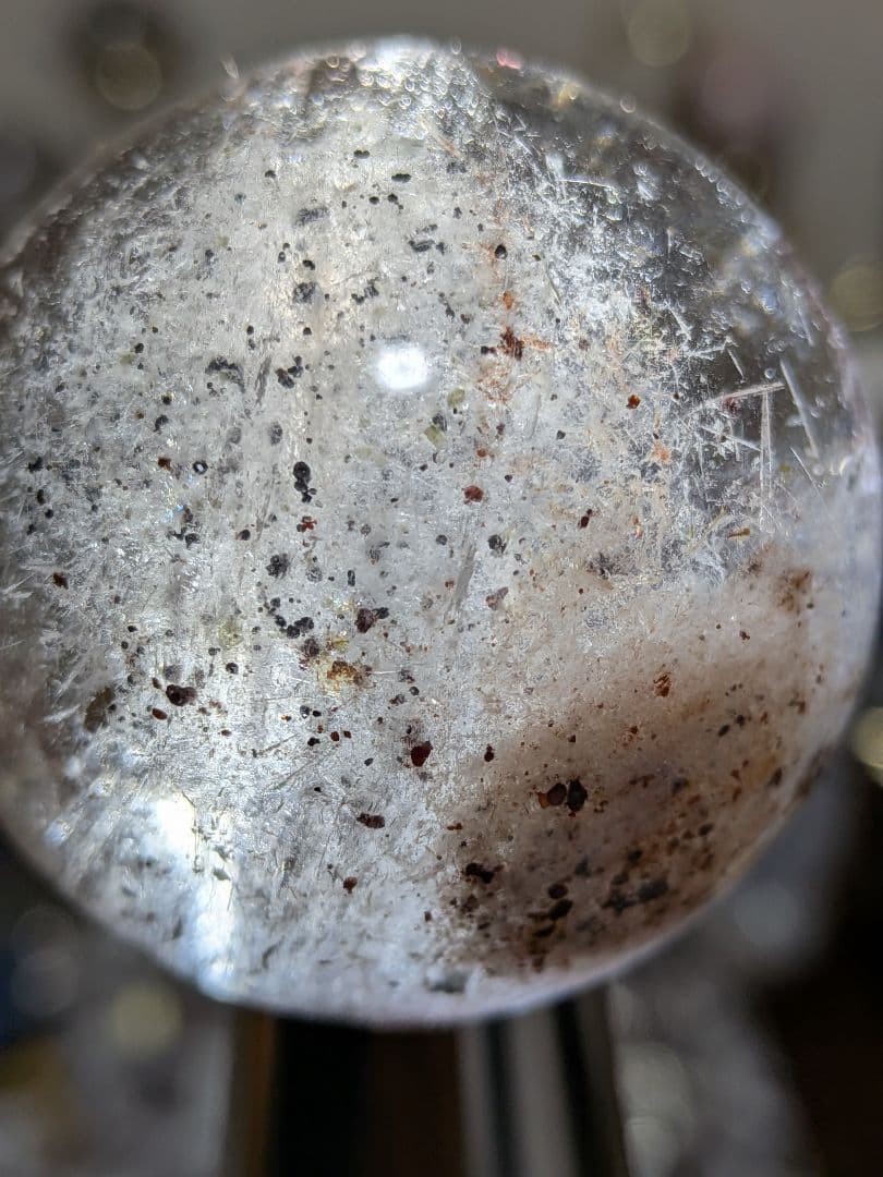 ハマノ様専用☆スモーキークォーツ☆スフィア☆符文字入り☆希少☆台座