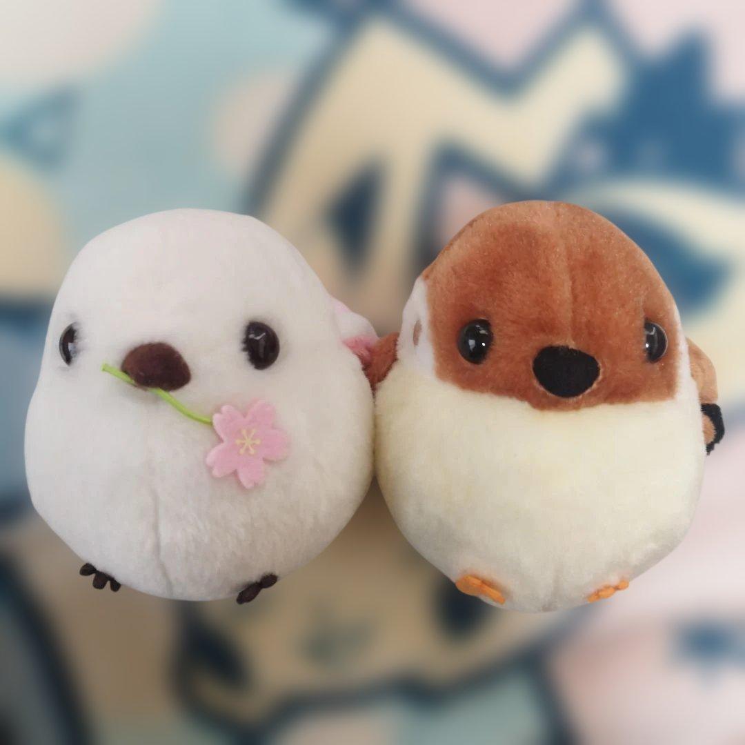 ふくふくシマエナガ シマエナガ スズメ ぬいぐるみセット - メルカリ