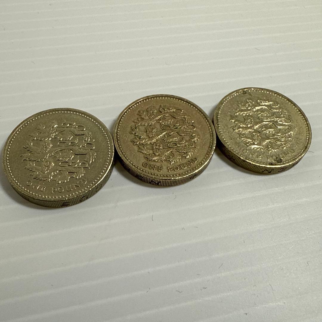 レア！旧1ポンド イギリス 赤いライオン ドラゴン 等 硬貨 9種29点