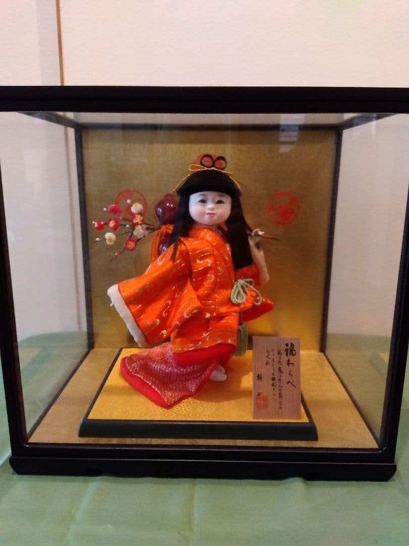 日本人形 桜山 作「福わらべ」 わらべ人形】【浮世・御所人形】7号花まり：嘉房作【雛人形】 : 人形の