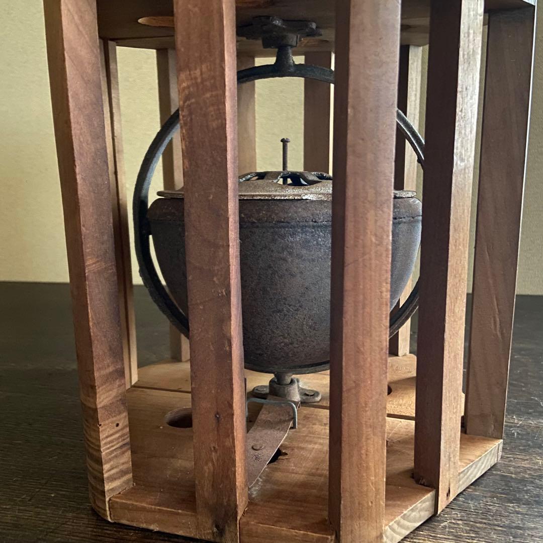 こたつあんか 回転こたつ 豆炭あんか 鋳物鉄器 やぐら炬燵 レトロ