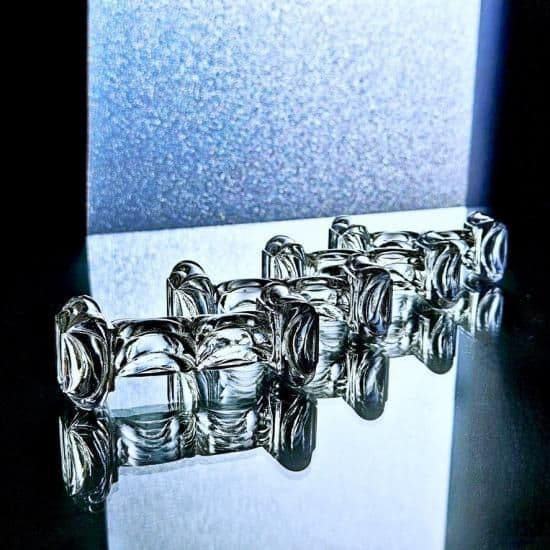 輝くオールドバカラ ロザースミュルティプルのカトラリーレスト【19