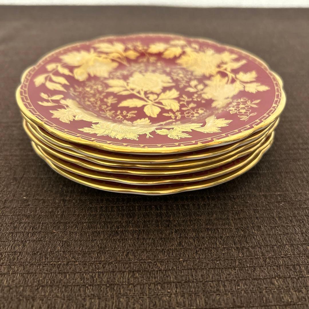 ウェッジウッド　トンキン　ルビー　デザートプレート　15.5cm