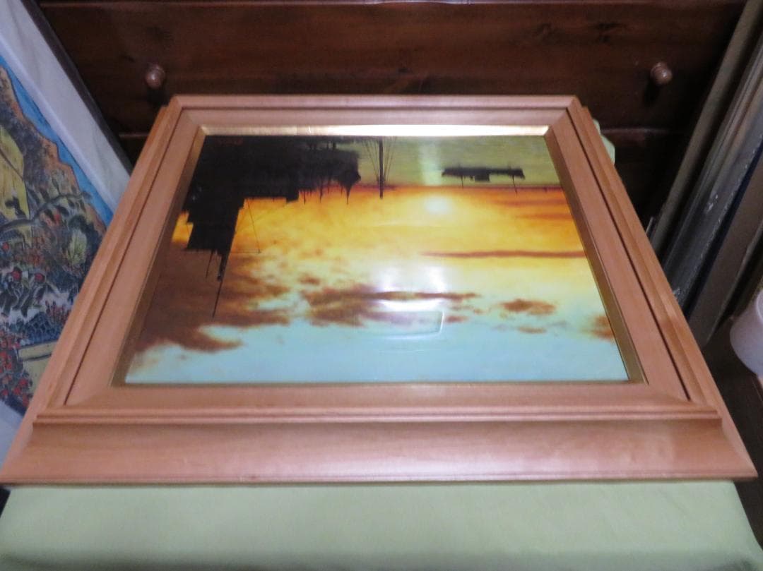 ◇ 荻島秀峰 「釧路港」 油彩 F8号 愛知県出身 伊豆美術協会会員