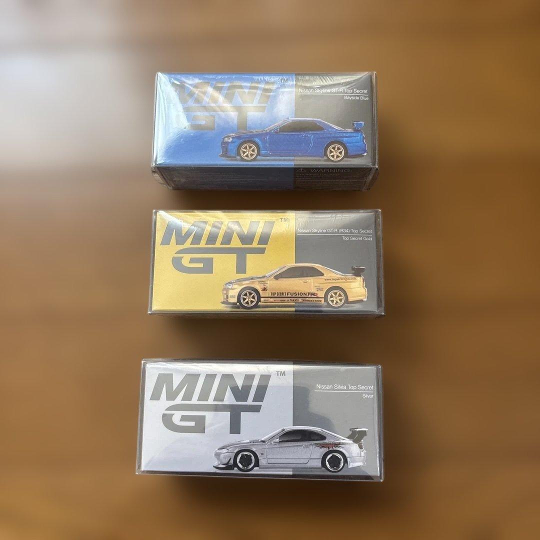 MINIGT 3台 セット まとめ売り TOP SECRET R34 シルビア Amazon | TrueScale Miniatures MINI GT 1/64 ニッサン スカイライン