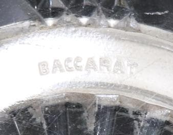 オールド・バカラ セルポンティーヌ 23cm 2.2kg 特大 銀巻鉢 ボウル