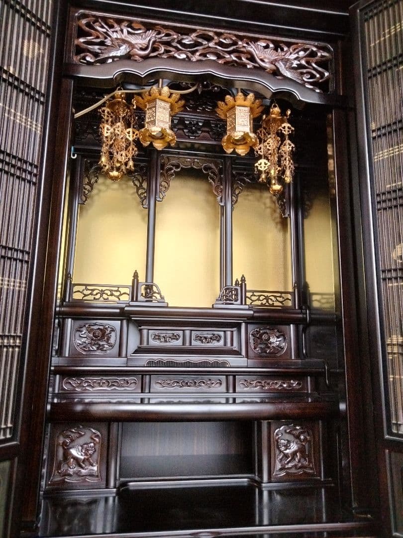 札幌及び周辺現地取引 仏壇 経机 仏具 仏前座布団 セット 用法 行事 一式