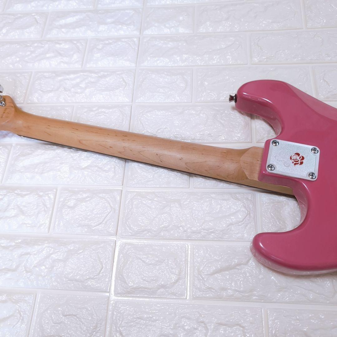 ジプシーローズ GYPSY ROSE エレキギター ピンク 初心者向け 美品