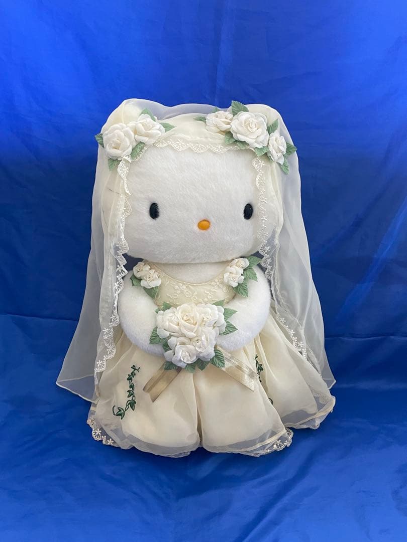 ハローキティ ウエディング マロニエ レトロ ビッグサイズ　激レア　ぬいぐるみ ハローキティ ウエディング マロニエ レトロ ビッグサイズ 激レア
