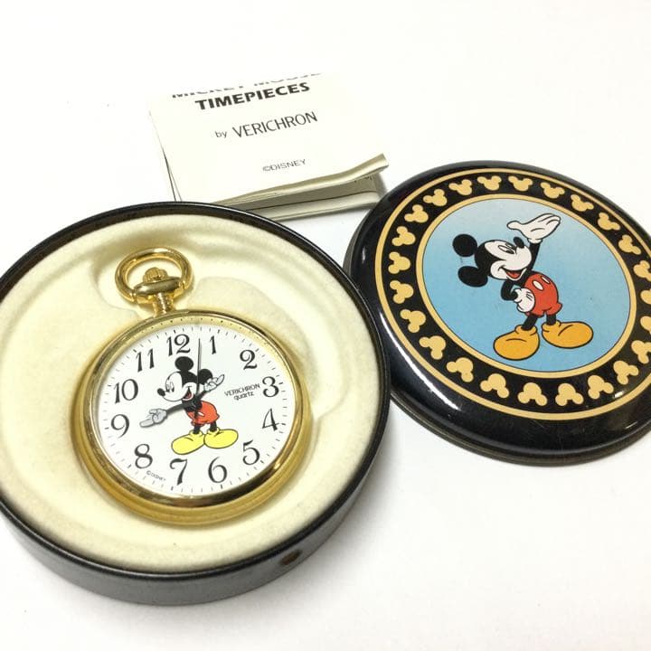 激レア！ビンテージ】VERICHRON社 ディズニー ミッキーマウス 懐中時計