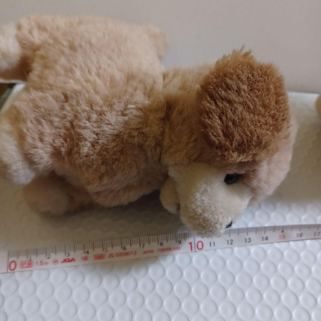 可動式 子犬 ぬいぐるみ 音が鳴る 2つセット 昭和レトロ 当時物