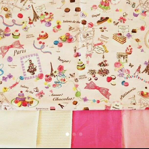 マカロン ハンドメイド オーダー ランチョンマット お弁当袋 保冷バッグ ピンク マカロン ハンドメイド オーダー ランチョンマット お弁当袋 保冷