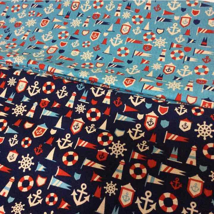 Aオーダー受付画面★マリン柄&チェックのシンプル系大好き★ハンドメイド★入園入学