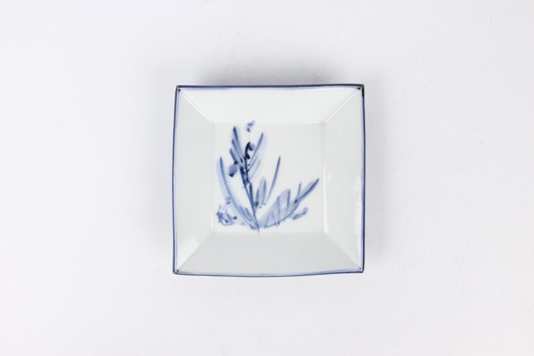 人間国宝 近藤悠三 作 染附 正方 皿 方皿 技工名品 FJ29-5 - メルカリ