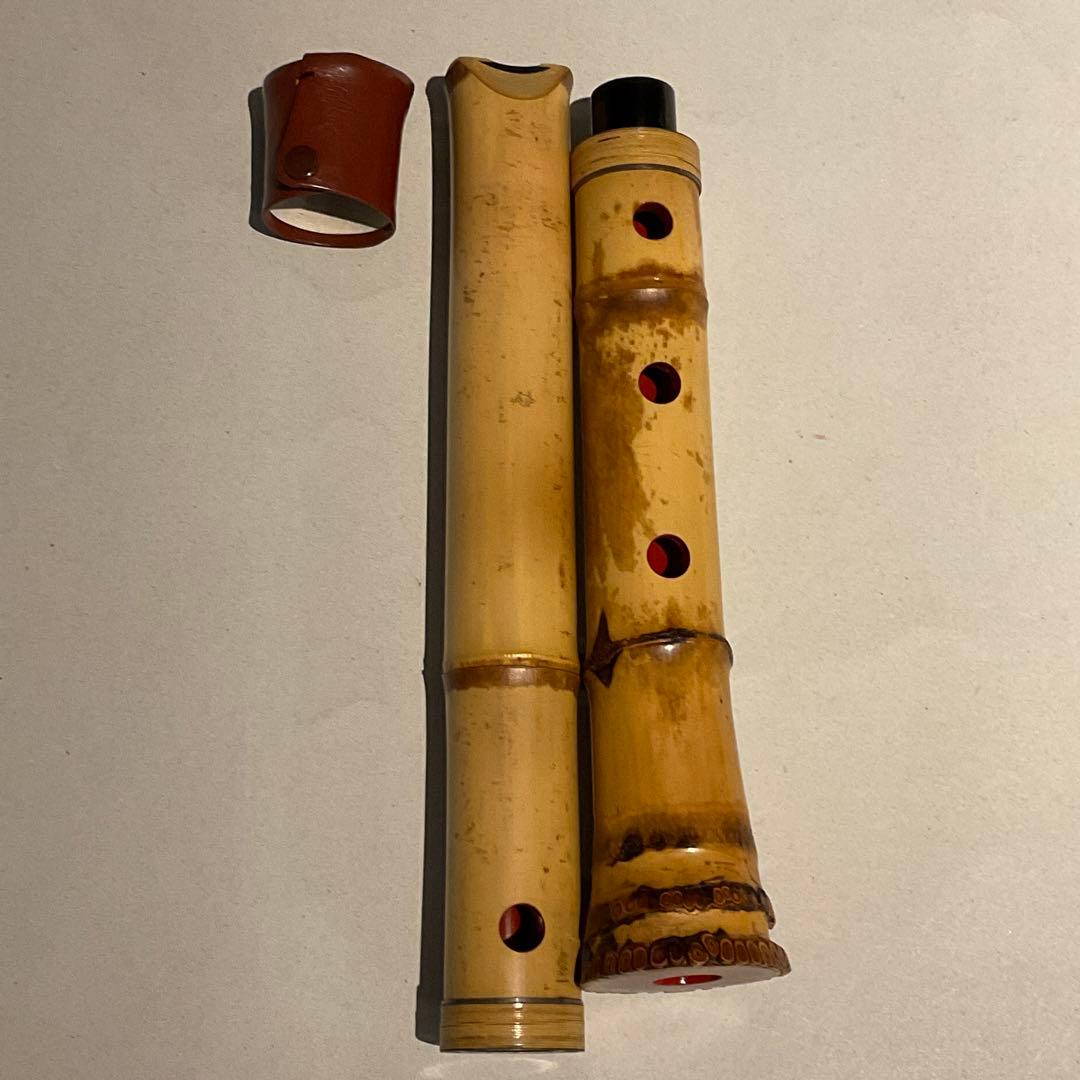 3111701M 極上 尺八 名工鹿山銘 完品 一尺六寸 歌口バチ型 - メルカリ