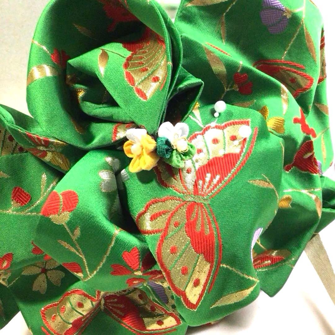 ☘️祝い帯《七歳》後ろリボン二種類・同色同柄・お好みで付け替え可能です❣️