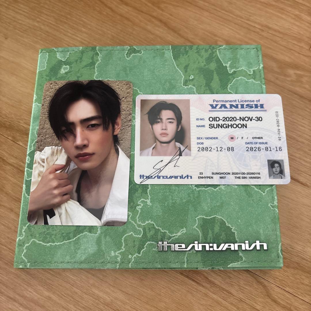 ENHYPEN THE SIN VANISH アルバム トレカ ソンフン - メルカリ
