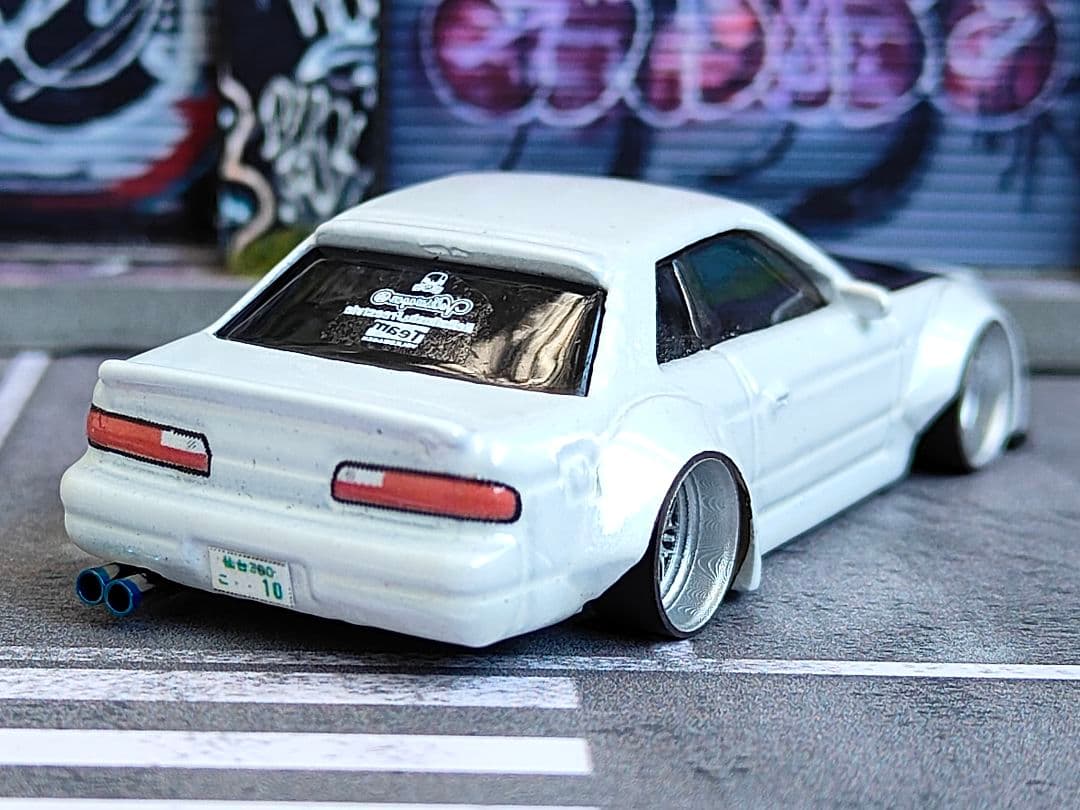 ホットウィールカスタム 日産 ワンビア シルビア 顔面スワップ☆トミカ