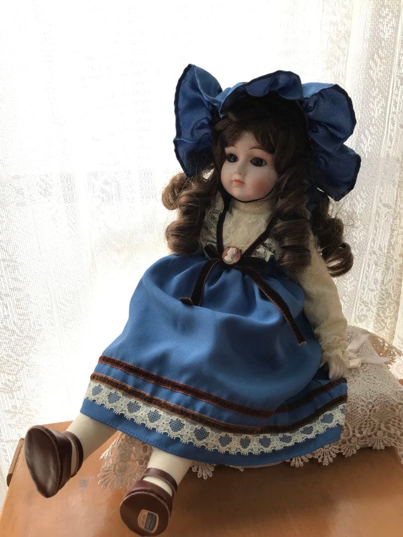 ビスクドール GORHAM オルゴール アンティーク お人形 - メルカリ