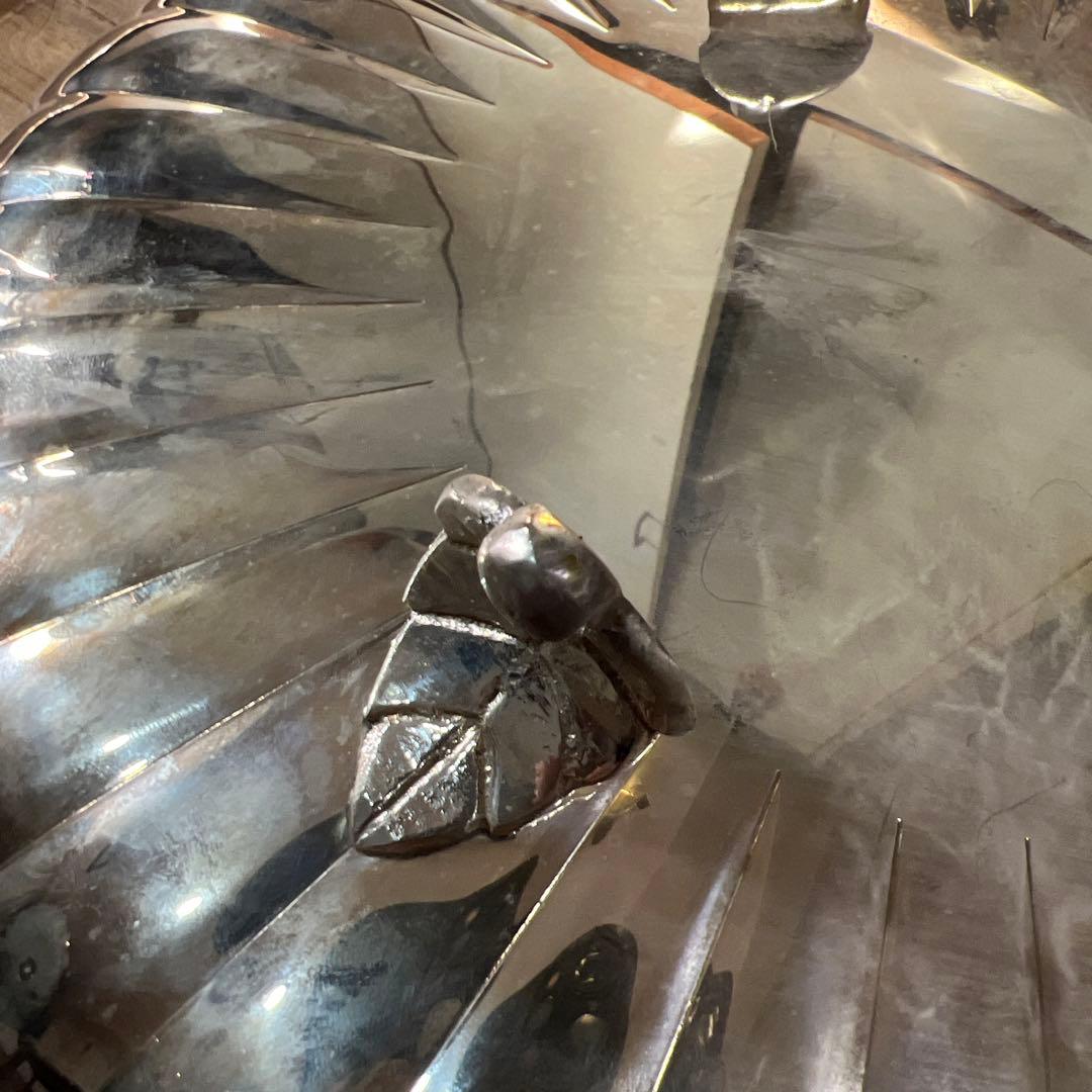 中村喜久雄 作 銀製皿 659g完全未使用品