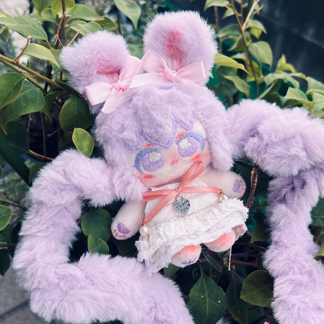 H*o様 自作ぬい 紫ぽわうさちゃん 無属性ぬいぐるみ H*o様 自作ぬい 紫ぽわうさちゃん 無属性ぬいぐるみ