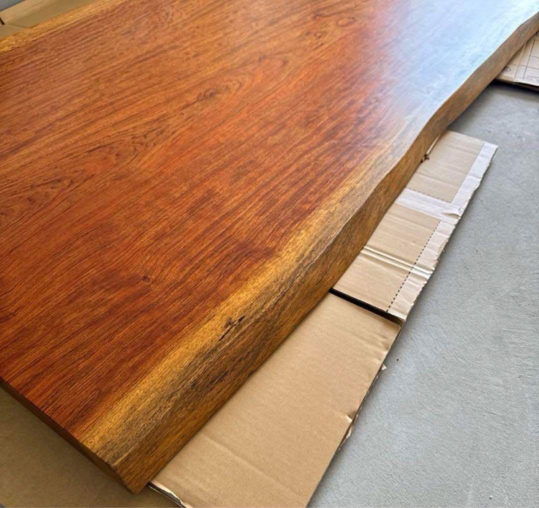 価格相談応】アトリエ木馬 一枚板ダイニングテーブル ブビンガ - メルカリ