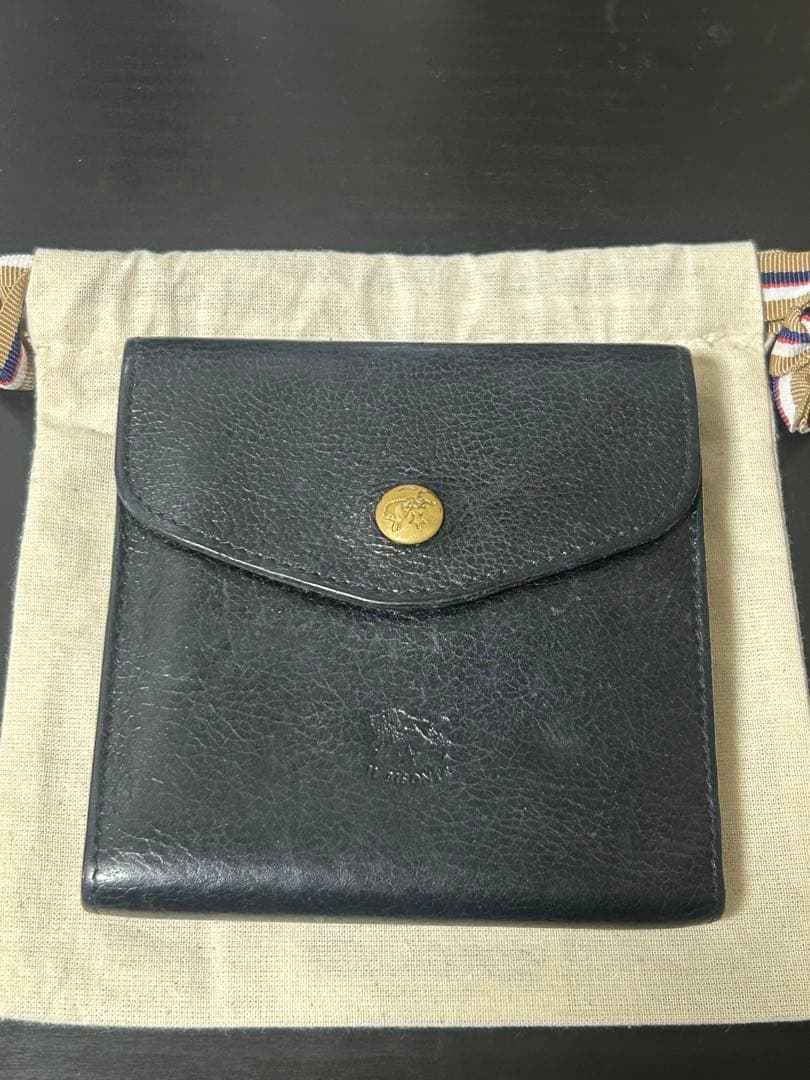 IL BISONTE イルビゾンテ 財布 黒 イルビゾンテ IL BISONTE がま口長財布 C0988 153 BLACK 本革 ブラック