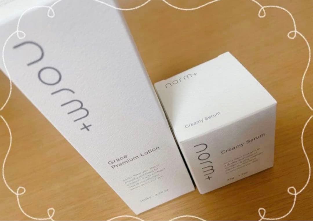 norm+ グラシアプレミアムローション & クリーミーセラム 4set_Sale2.jpg