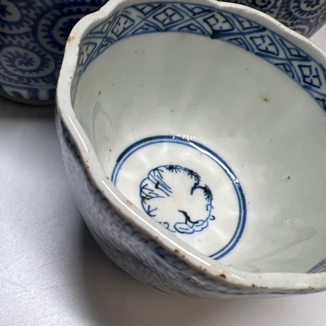 江戸後期 古伊万里 蛸唐草猪口等12客 東Y7-1208③トヒオサ - メルカリ