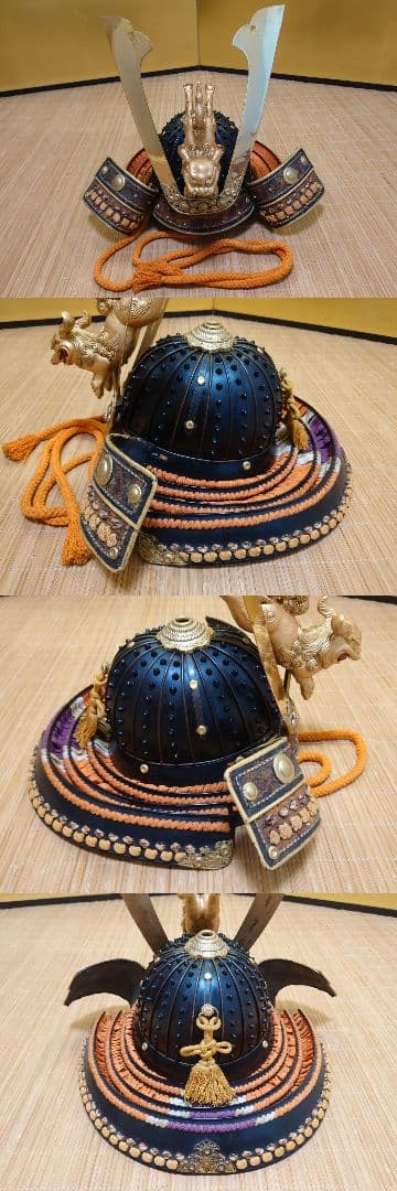 ◎週末限定値引中◎等身大海老胴沢瀉威半懸二枚胴具足＆鎧通刀＆扇子付