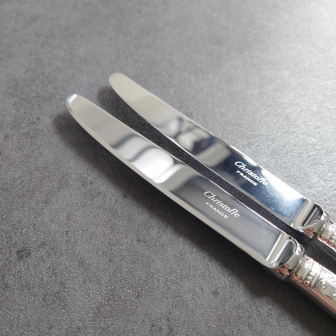 希少 美品 クリストフル マルメゾン デザートナイフ 2点