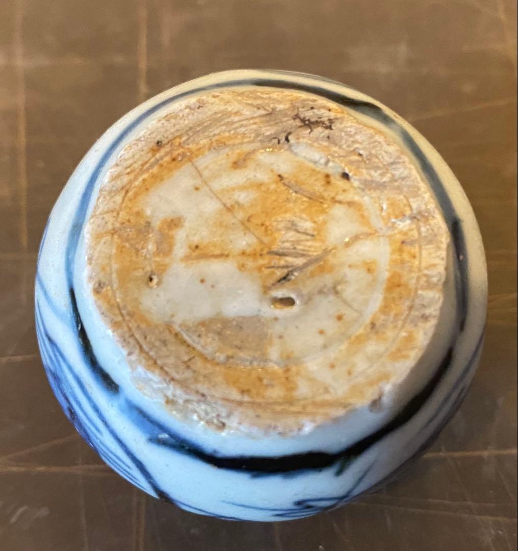 スワトウ陶磁器 ミニ花器 鑑賞台付 一輪挿し ヴィンテージ レア