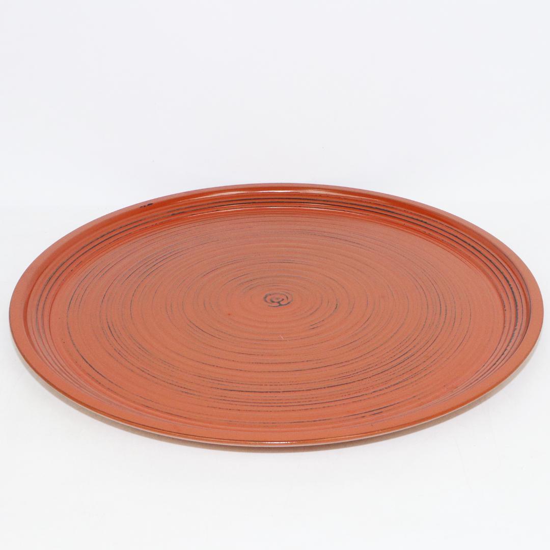 平安象彦 根来塗 特大丸盆 径45㎝ 共布 栞 - メルカリ