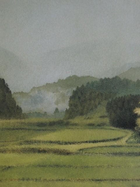 小泉智英、【梅雨明ける】、希少な額装用画集より、新品額装付、状態良好