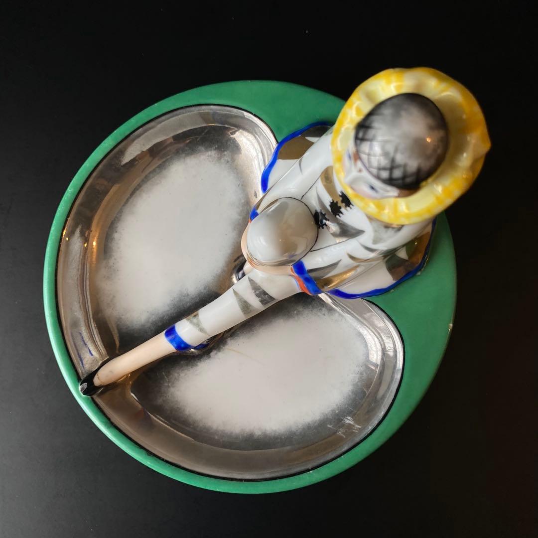 オールドノリタケ ピエロ アッシュトレイ ピントレイ アールデコ