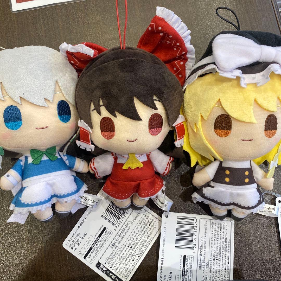 東方project 東方プロジェクト ぬいぐるみ 3種 - メルカリ