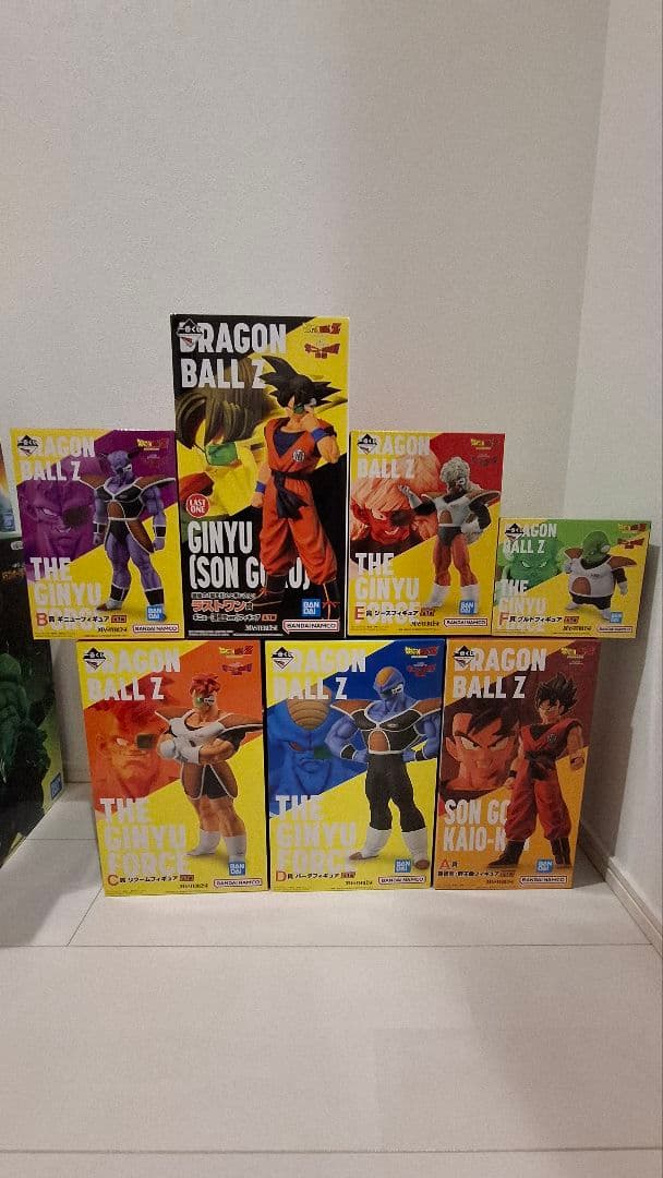 新品未開封　ドラゴンボール　一番くじ　ギニュー特戦隊　７体セット 未開封 一番くじ ドラゴンボールZ ギニュー特戦隊 来襲 ギニュー