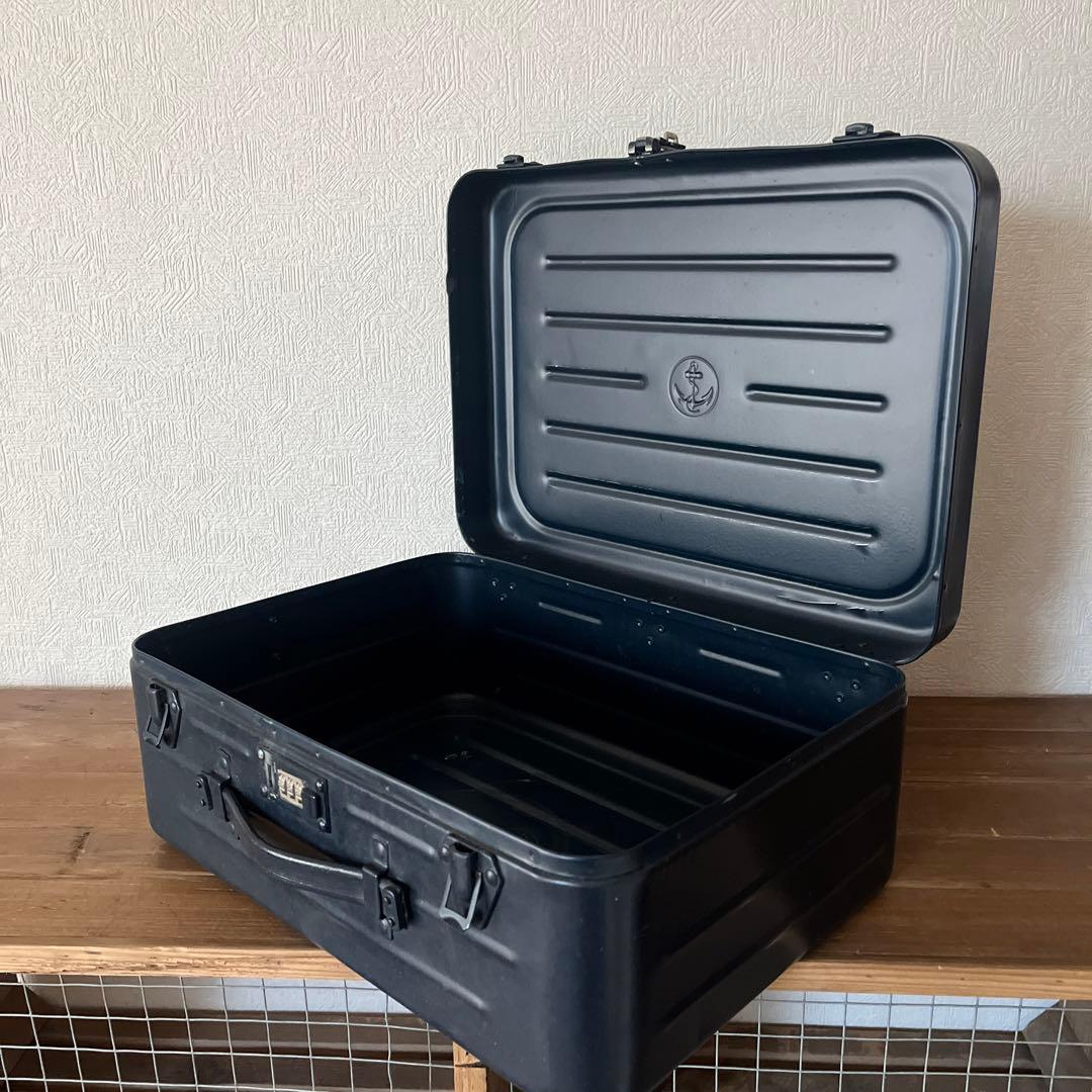 60-70年代 フランス海軍 アンカーマーク トランクケース アルミ - メルカリ