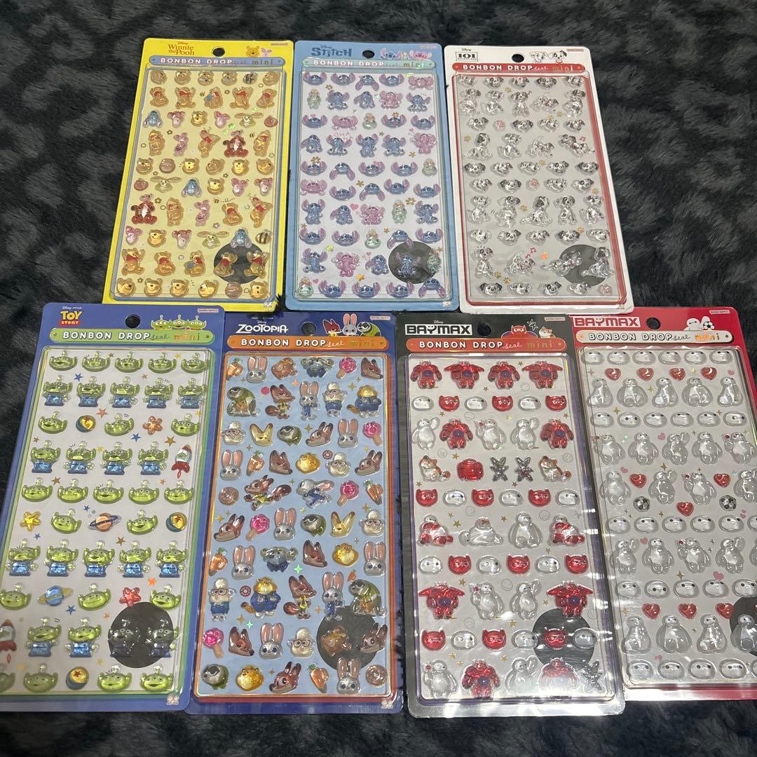ボンボンドロップシールミニ　ディズニー 楽天市場】サンスター文具 ディズニー シール 立体 ボンボンドロップ
