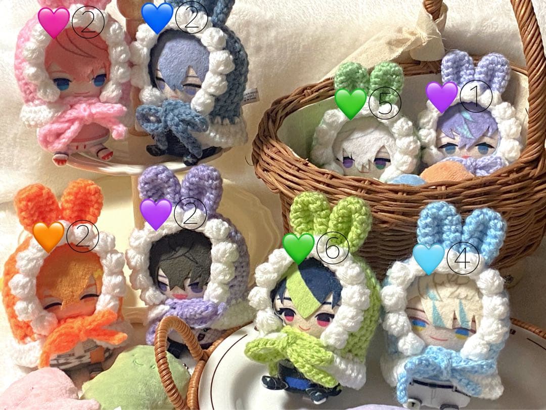 ぬい服 10cm にじぱぺっと 編み物 オーダーページ - メルカリ