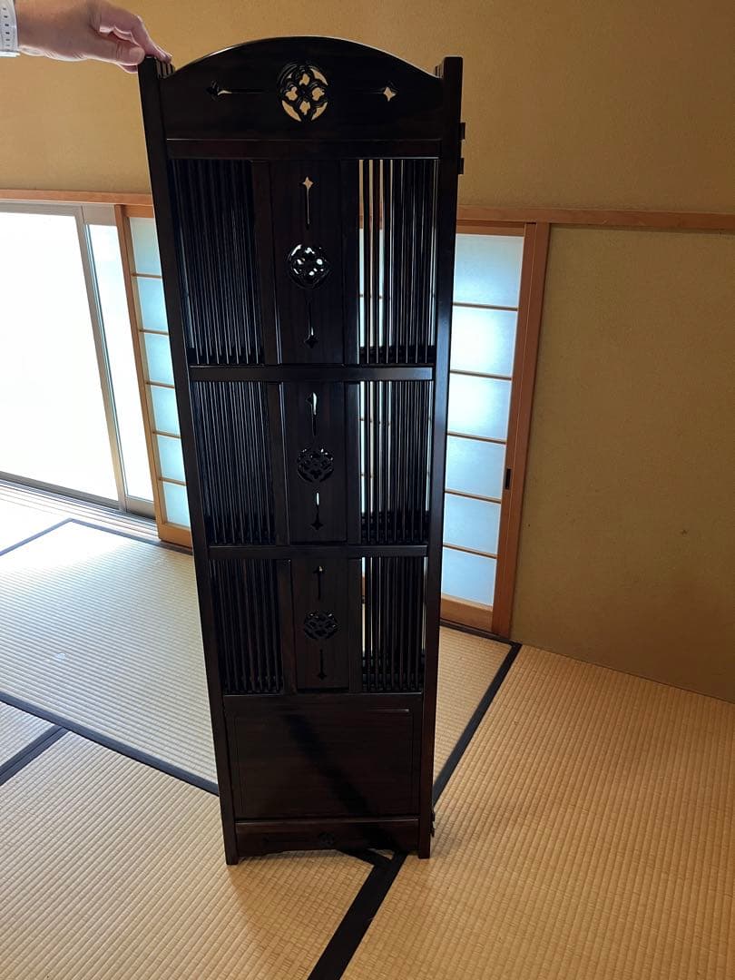 ⭐︎希少⭐︎ 黒柿　衝立　入手困難品