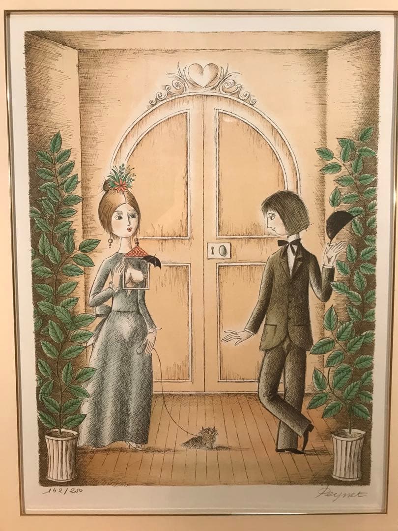 ペイネ 「愛の晴雨計」 リトグラフ 直筆サイン・エディション有り