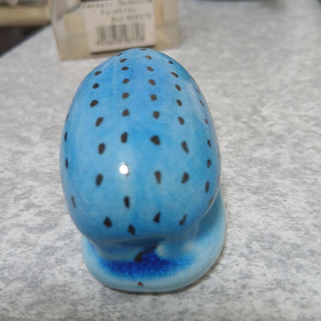 青いハリネズミ大英博物館のレプリカ陶器の置物 - メルカリ