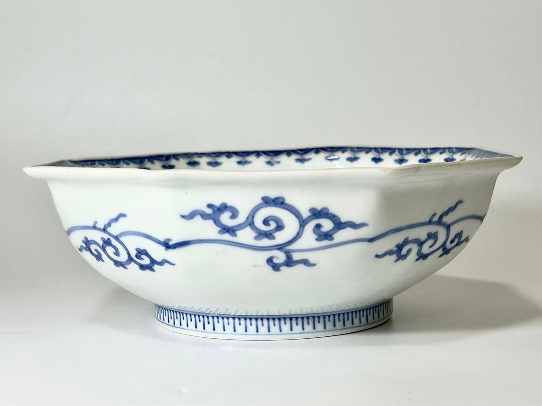 富永源六 釉裏紅 花流水文八角鉢 源六焼 嬉野焼 有田 伊万里 - メルカリ