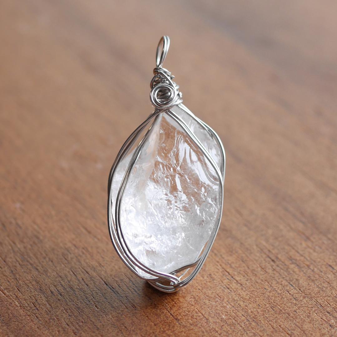 2月特価】ワイヤー巻き☆宝石質 ロシアンレムリアンシードクリスタ