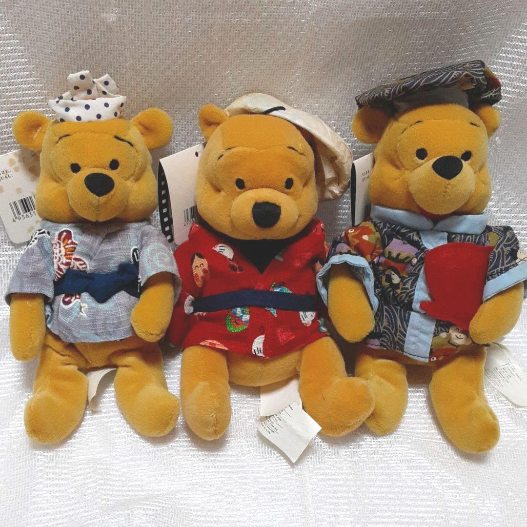 プーさん ぬいぐるみ 3体 ディズニーストア 和服 - メルカリ