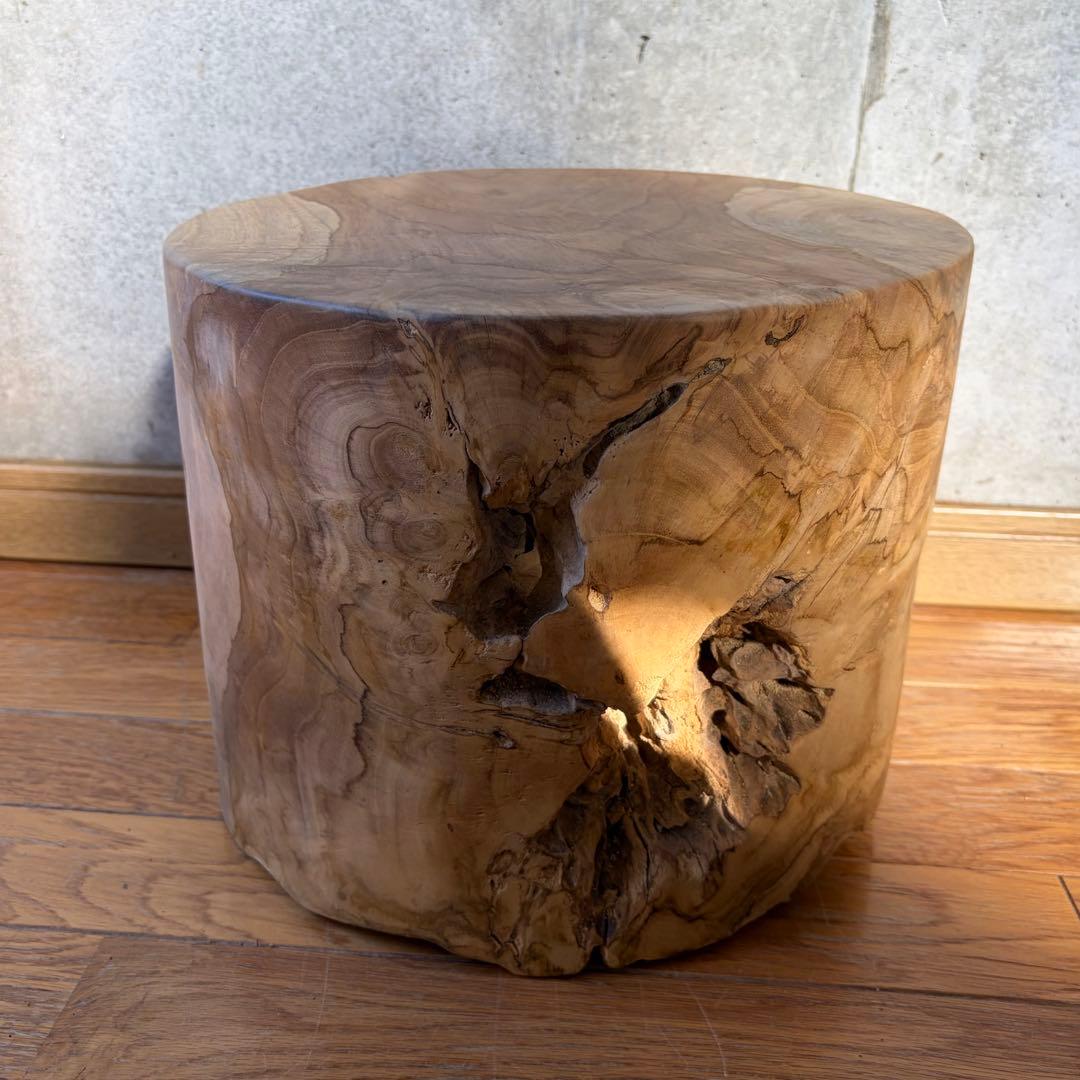 円柱 ロースツール ローテーブル センターテーブル 円形 ガラステーブル 直径75 ローテーブル ホワイト