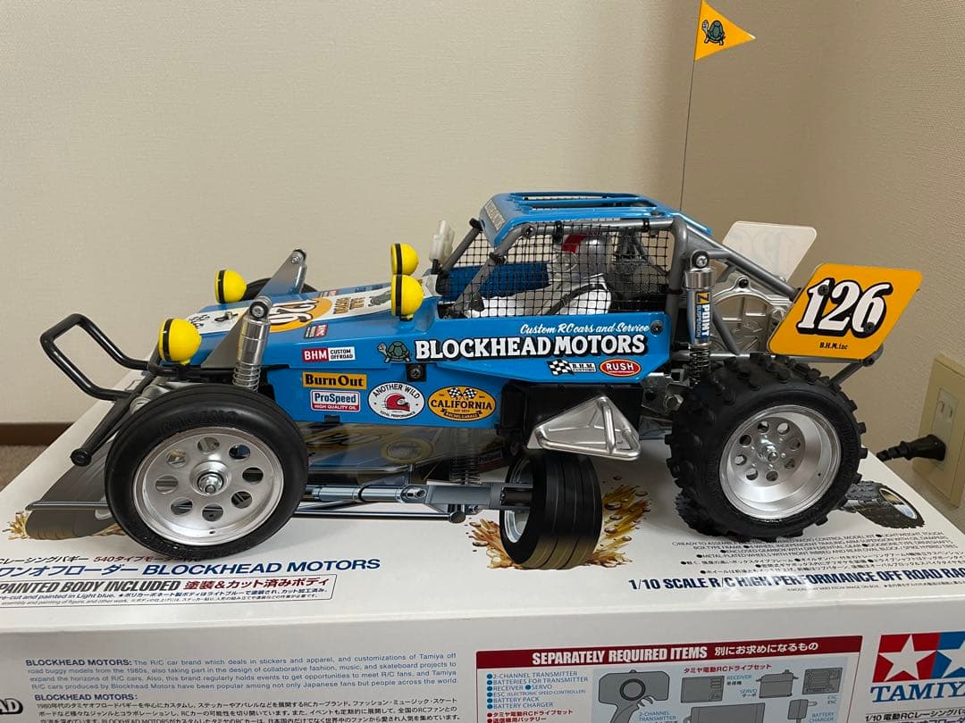 タミヤ ワイルドワンオフローダー ブロックヘッドモータース 送受信機
